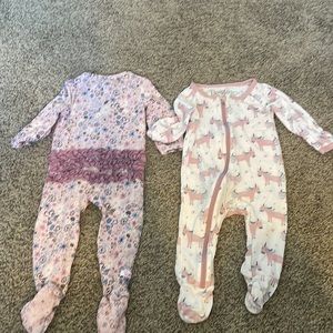 Bundle of 3-6 month girls pajamas